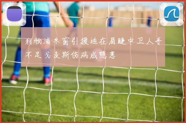 利物浦冬窗引援迫在眉睫中卫人手不足戈麦斯伤病成隐患
